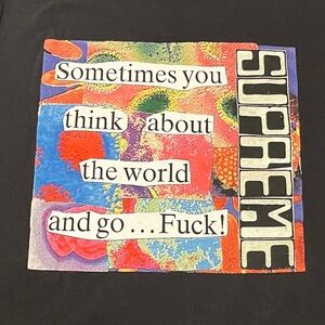 NWOT SUPREME x American Psycho shirt